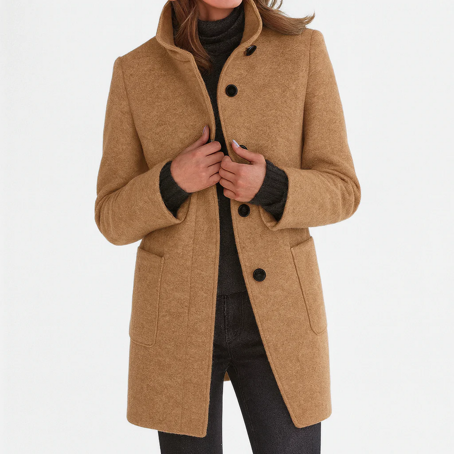 BRUNEL PARIS | Manteau en laine coupe midi