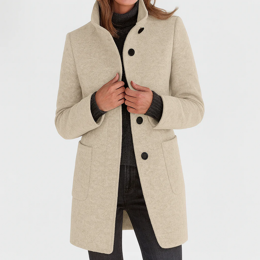 BRUNEL PARIS | Manteau en laine coupe midi