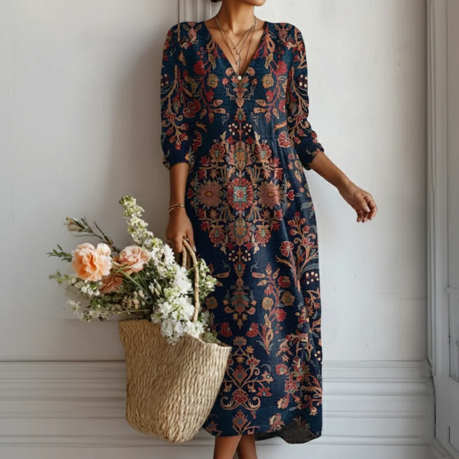 BRUNEL PARIS | ROBE IMPRIMÉE BOHO POUR FEMME