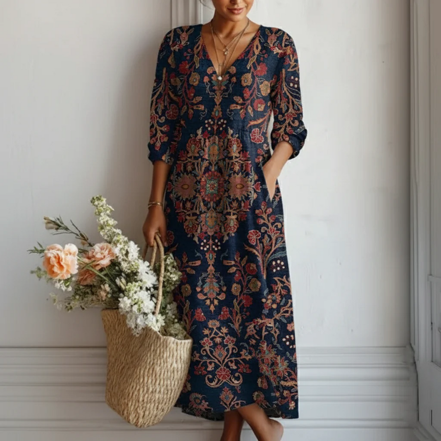 BRUNEL PARIS | ROBE IMPRIMÉE BOHO POUR FEMME