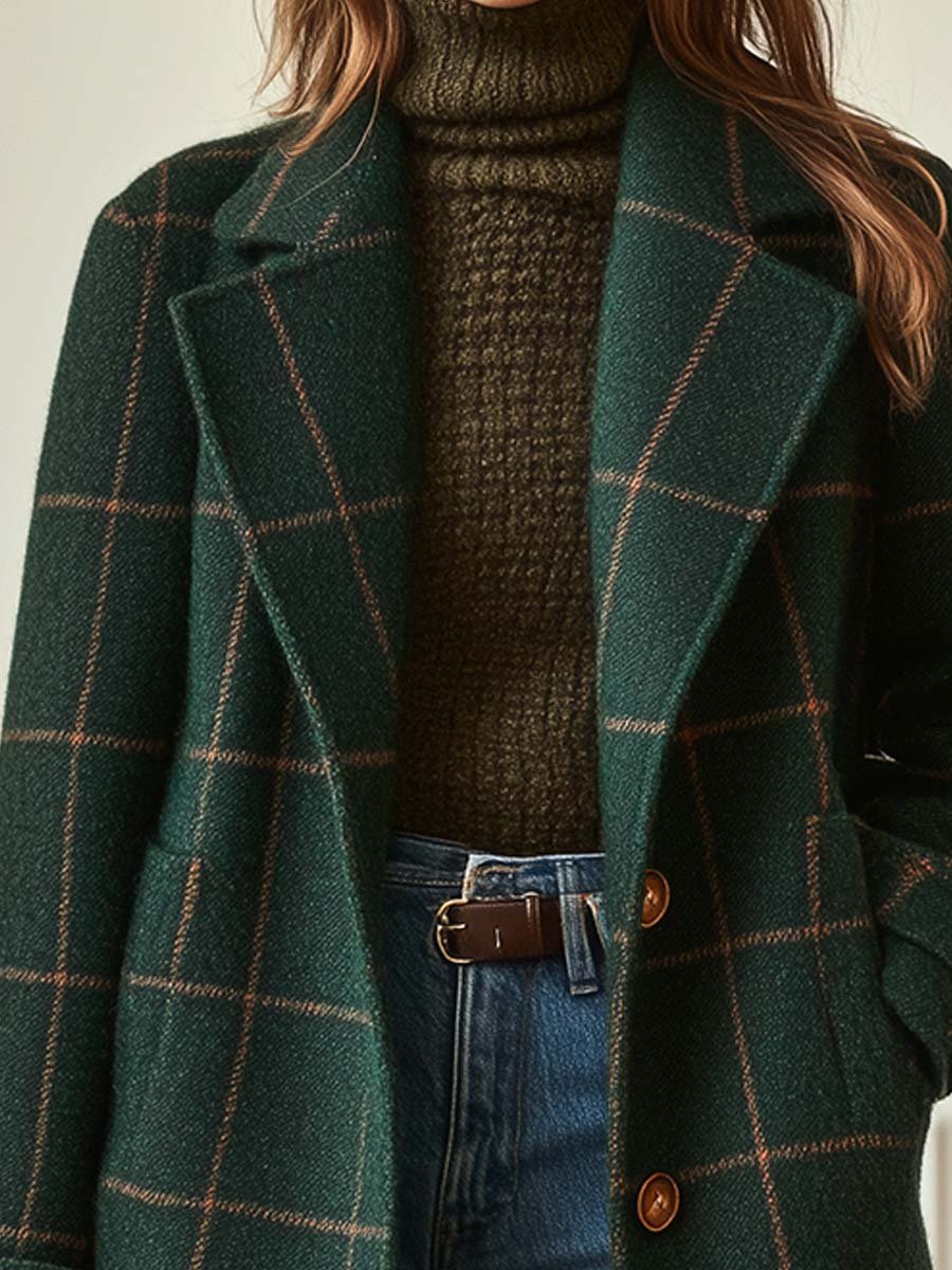 BRUNEL PARIS | MANTEAU À CARREAUX POUR FEMMES