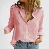 BRUNEL PARIS | Chemise en lin boutonnée col à revers femme