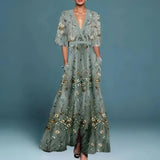 BRUNEL PARIS | ROBE FLORALE COL V POUR FEMMES