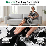 BRUNEL PARIS | Robe en mousseline élégante à fleurs pour femme