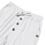 BRUNEL PARIS | 👖 Pantalon décontracté en lin à cordon pour homme – léger, respirant & confortable – avec ceinture élastique & cordon de serrage – parfait pour le quotidien, le bureau & les loisirs